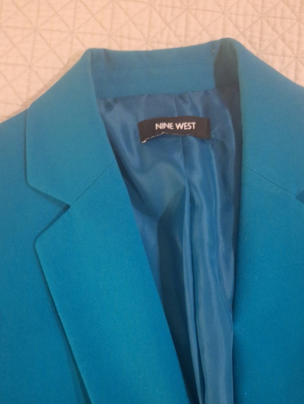 Nine West Teal-Blue Tailored Blazer
